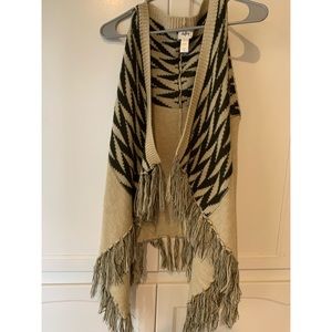 COFFEE STRIPED CARDIGAN